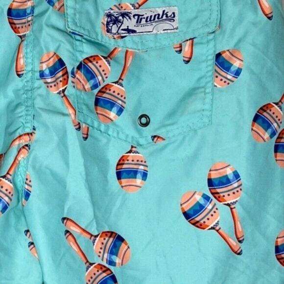 Trucks Swin Shorts Mens Medium Seafoam Green Maracas Swim Truncks Pool Beach - Picture 4 of 6